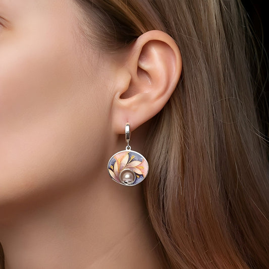 Noemi – Boucles d'Oreilles en Acrylique avec Perles