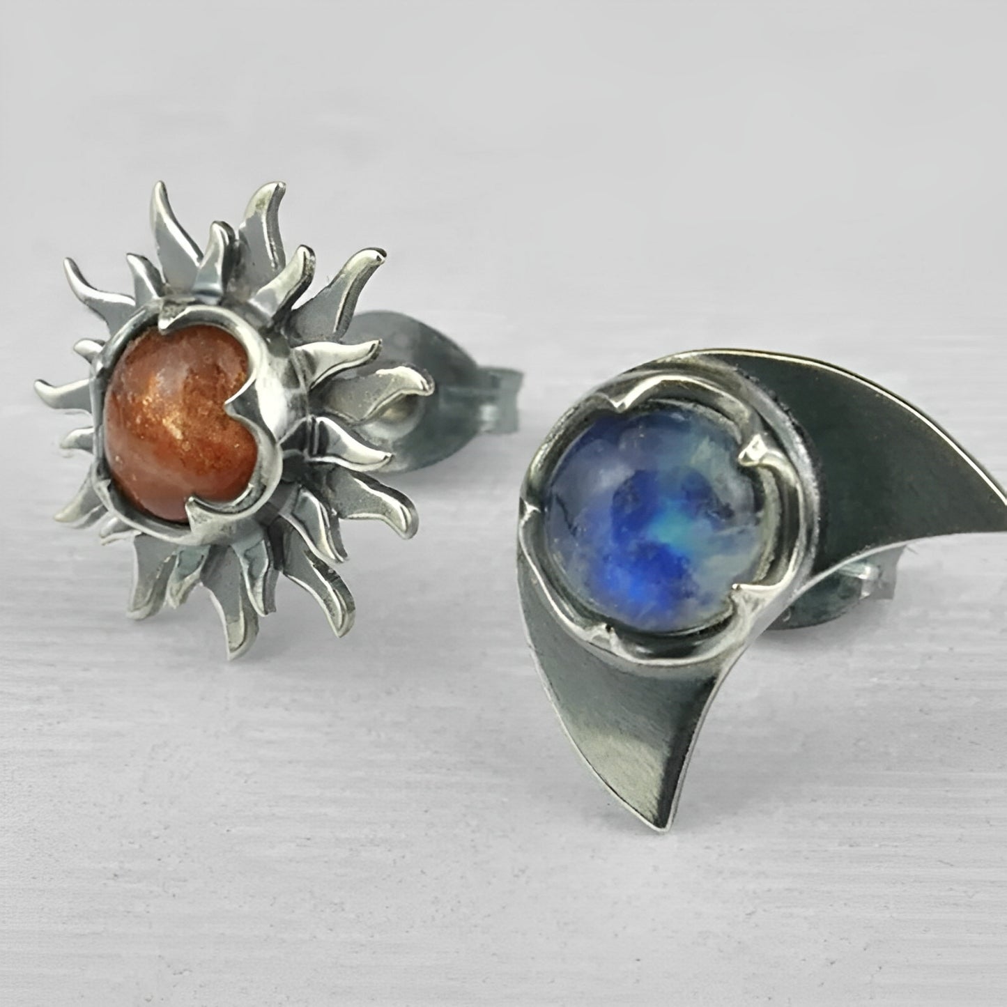 Marian – Boucles d’Oreilles Soleil et Lune