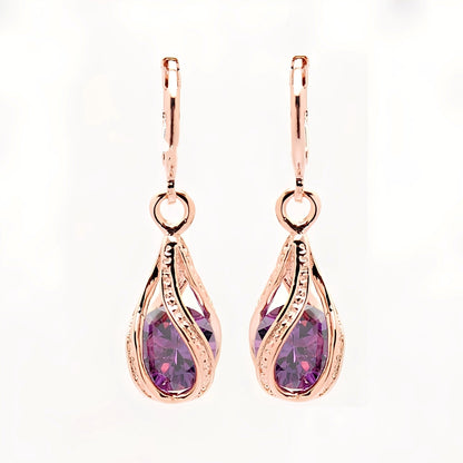 Gwen – Boucles Pendantes en Diamant