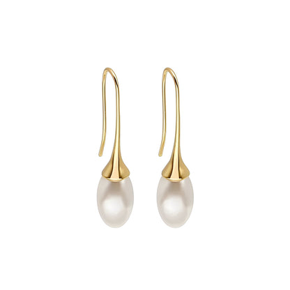 Wilgene – Boucles d'Oreilles Classiques de Perle