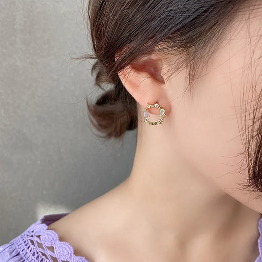 Clara – Boucles d'oreilles cercle or