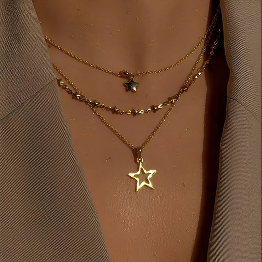 Coralie – Collier Étoile Classique Vintage