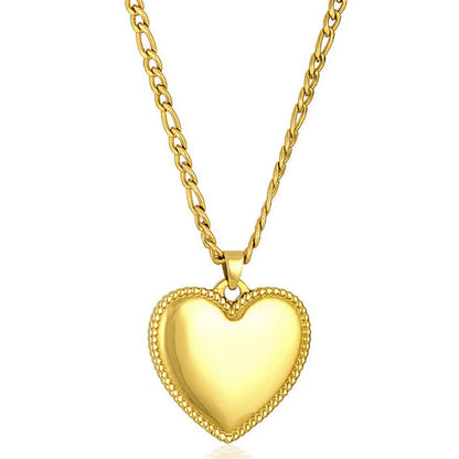 Kris – Collier en cuir avec pendentif Love embossé