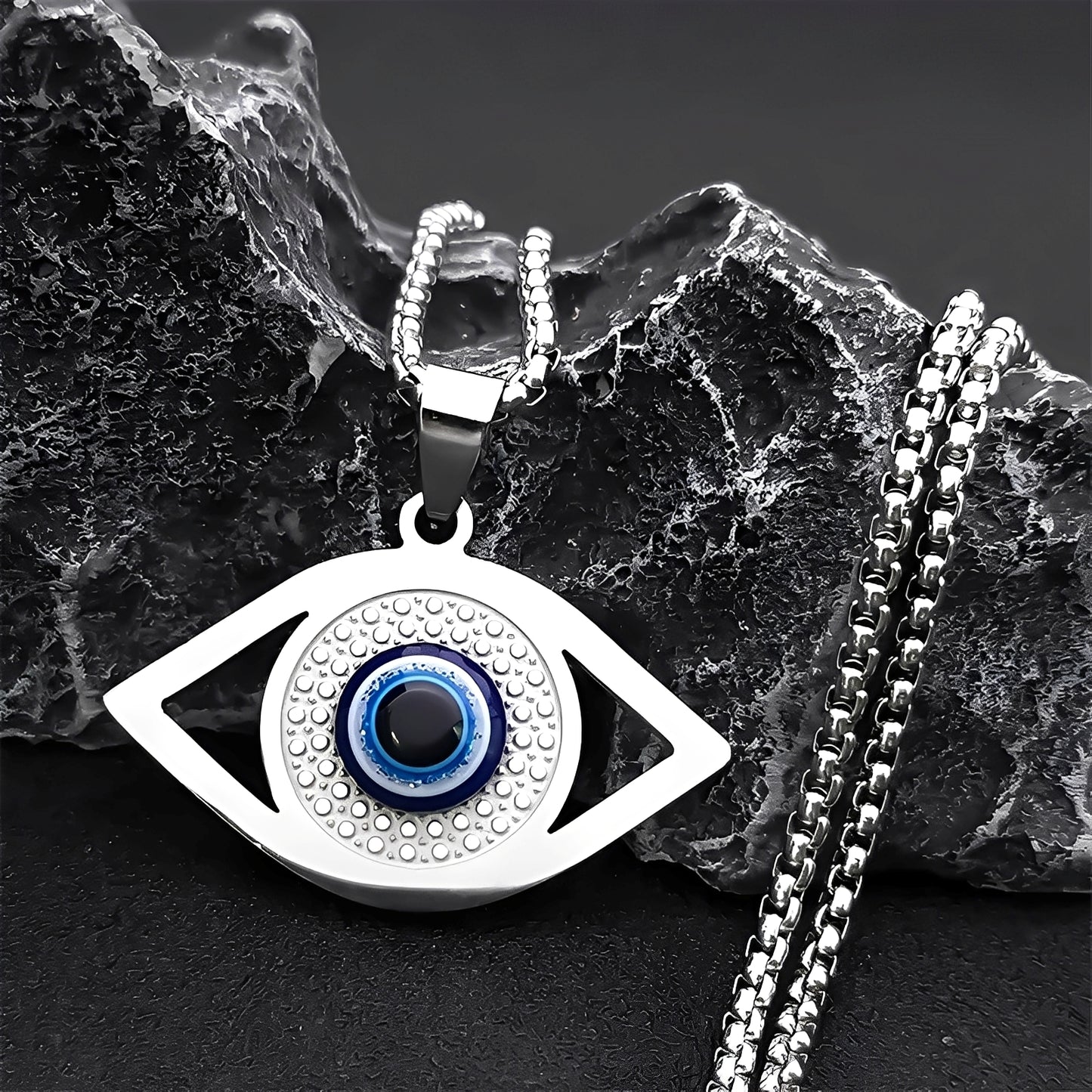 Kyra – Collier Protecteur Œil Bleu