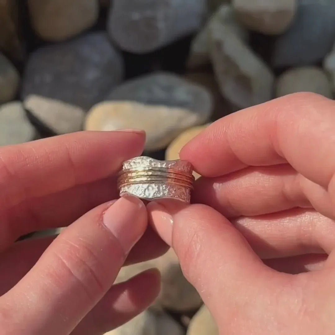 Pia – Bague Rotative Motif Tournant Femme