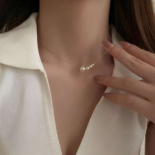 Juliette – Collier Vintage de Perles d'Eau Douce
