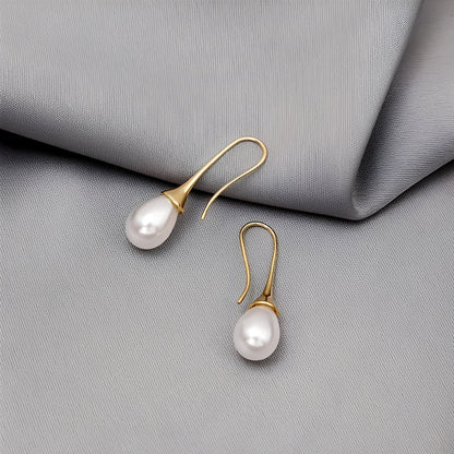 Wilgene – Boucles d'Oreilles Classiques de Perle