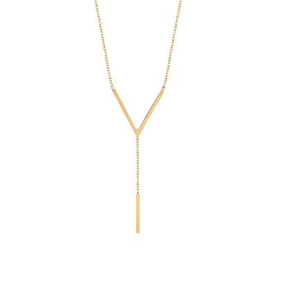 Vera – Collier Chaîne avec Pendentif Géométrique