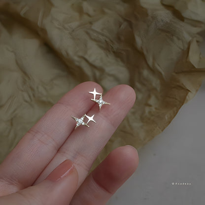 Astrid – Boucles d’Oreilles Étoiles Scintillantes