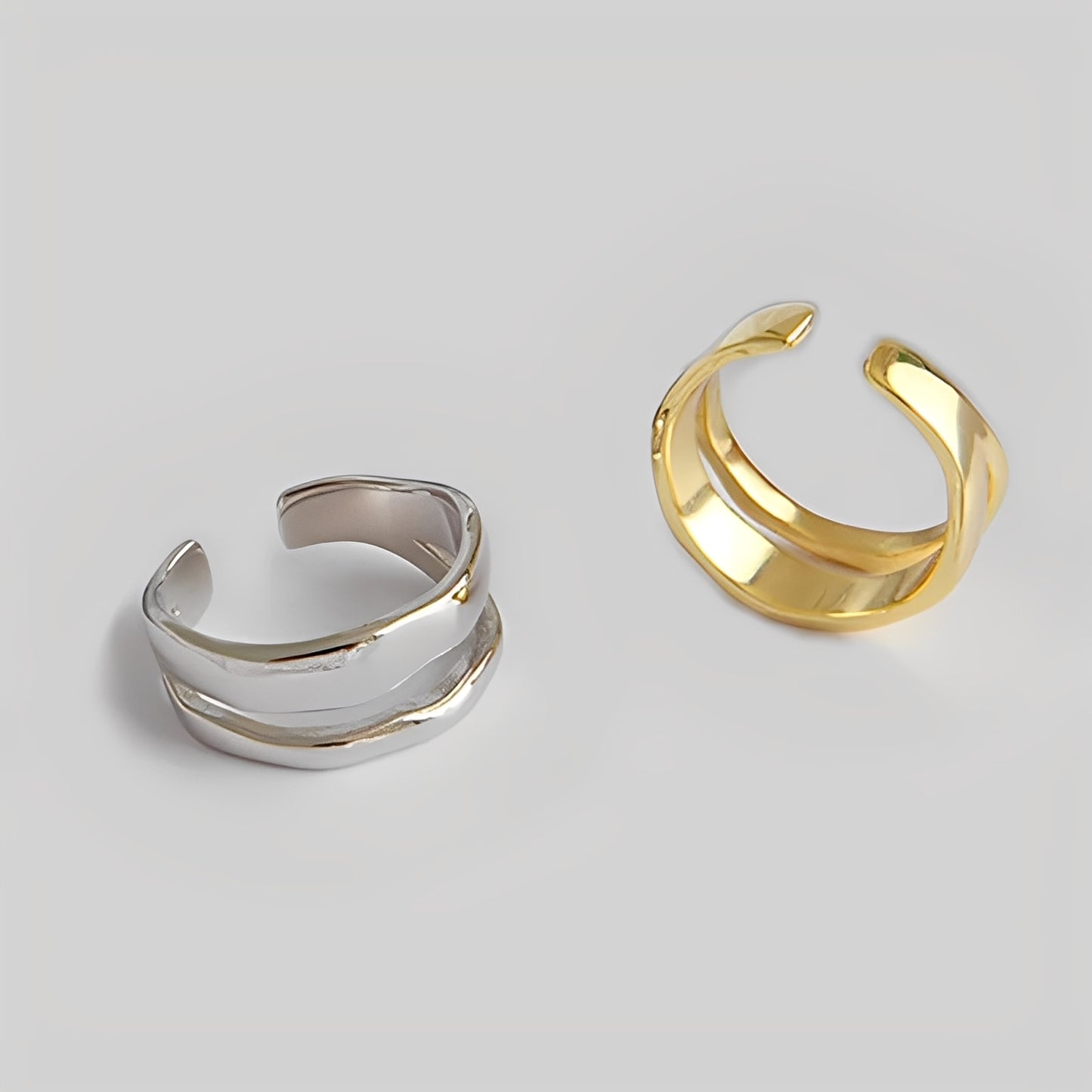 Ashley – Bague Double Anneau Élégante