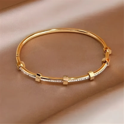 Elsa - Bracelet Raffiné en Or Doré