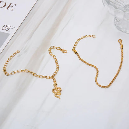 Maelli – Chaînette de Cheville Bohème Élégante