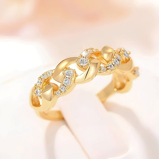 Elena – Bague de Fiançailles Élégant en Or