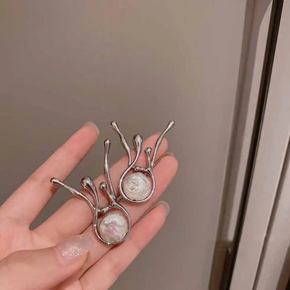 Alice – Boucles d’Oreilles Perles et Argent