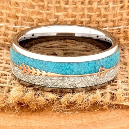 Kamille – Bague Vintage Émail Élégante en Argent
