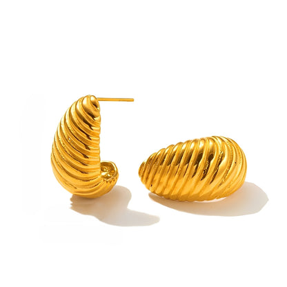 Alice – Boucles d’Oreilles Élégantes Dorées