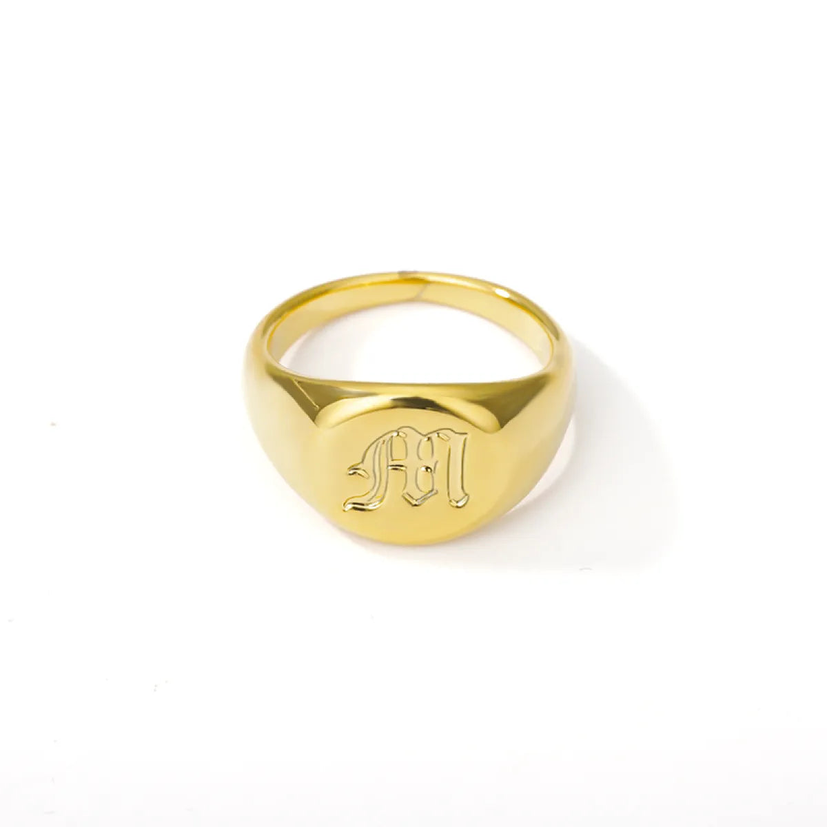 Elise – Bague Lettre en Police Anglaise Ancienne