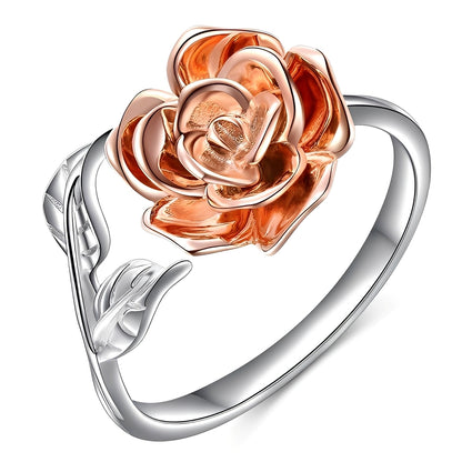 Jennie – Bague Vintage en Argent avec Fleur