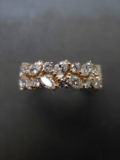 Aeliana – Bague Vintage Dorée Brillante