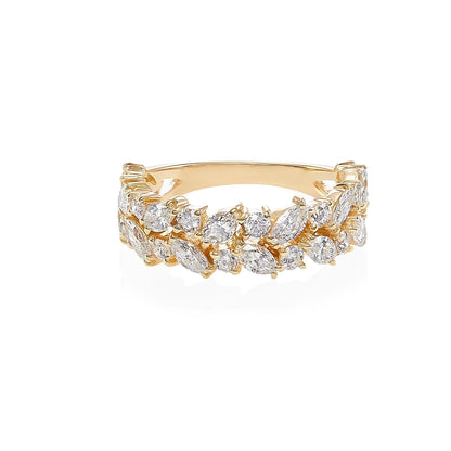Aeliana – Bague Vintage Dorée Brillante
