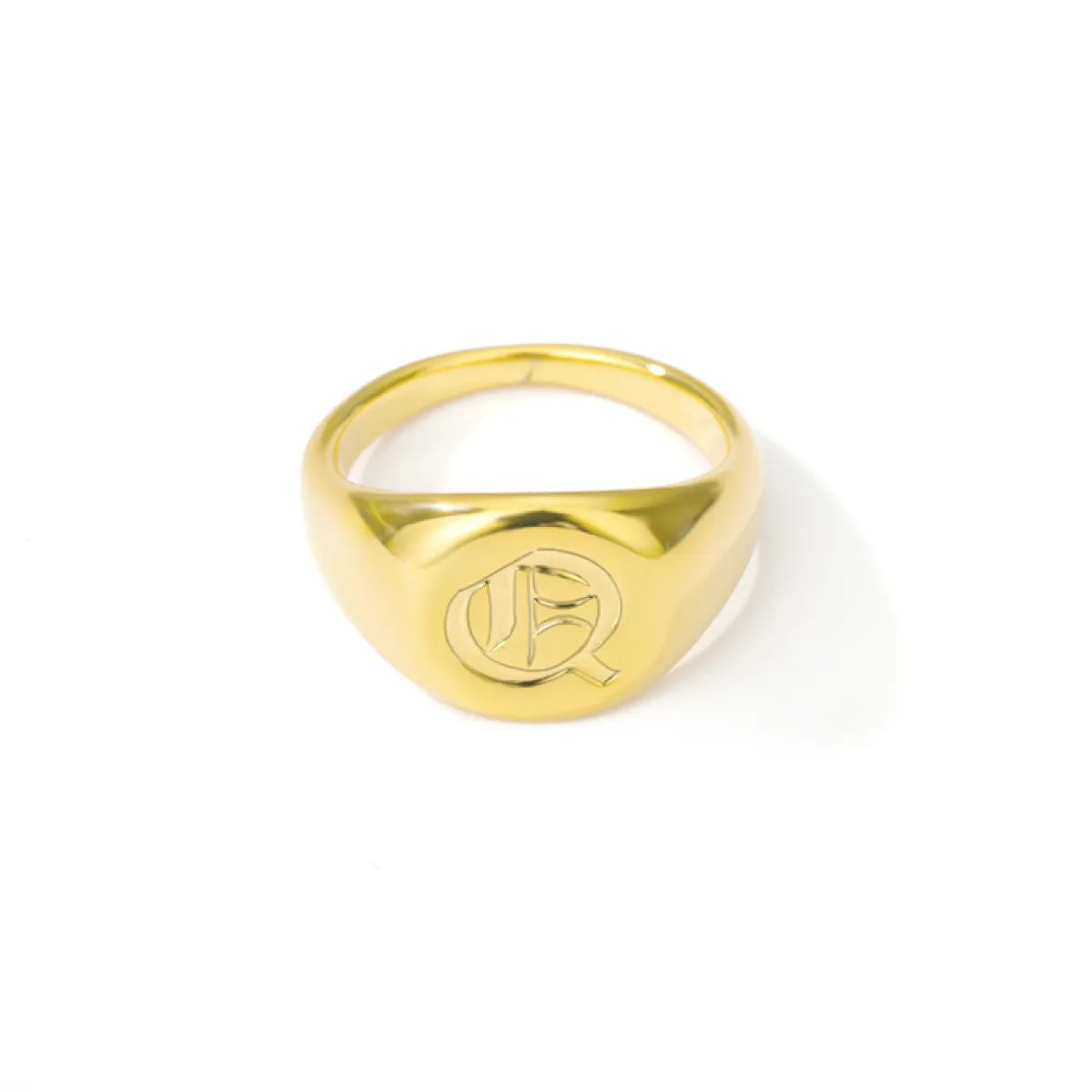 Elise – Bague Lettre en Police Anglaise Ancienne