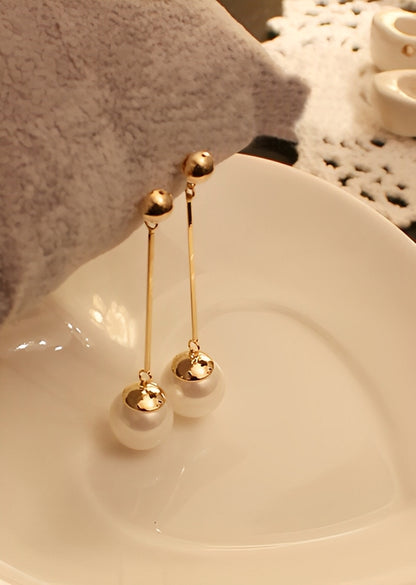 Clarisse – Boucles d’Oreilles Luxueuses à Perles Tressées à la Main