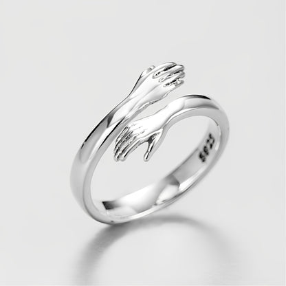 Amalya – Bague Câlin Ajustable en Argent