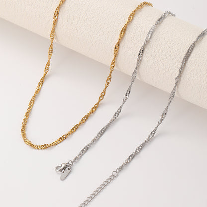 Claire – Collier Choker en Acier Inoxydable