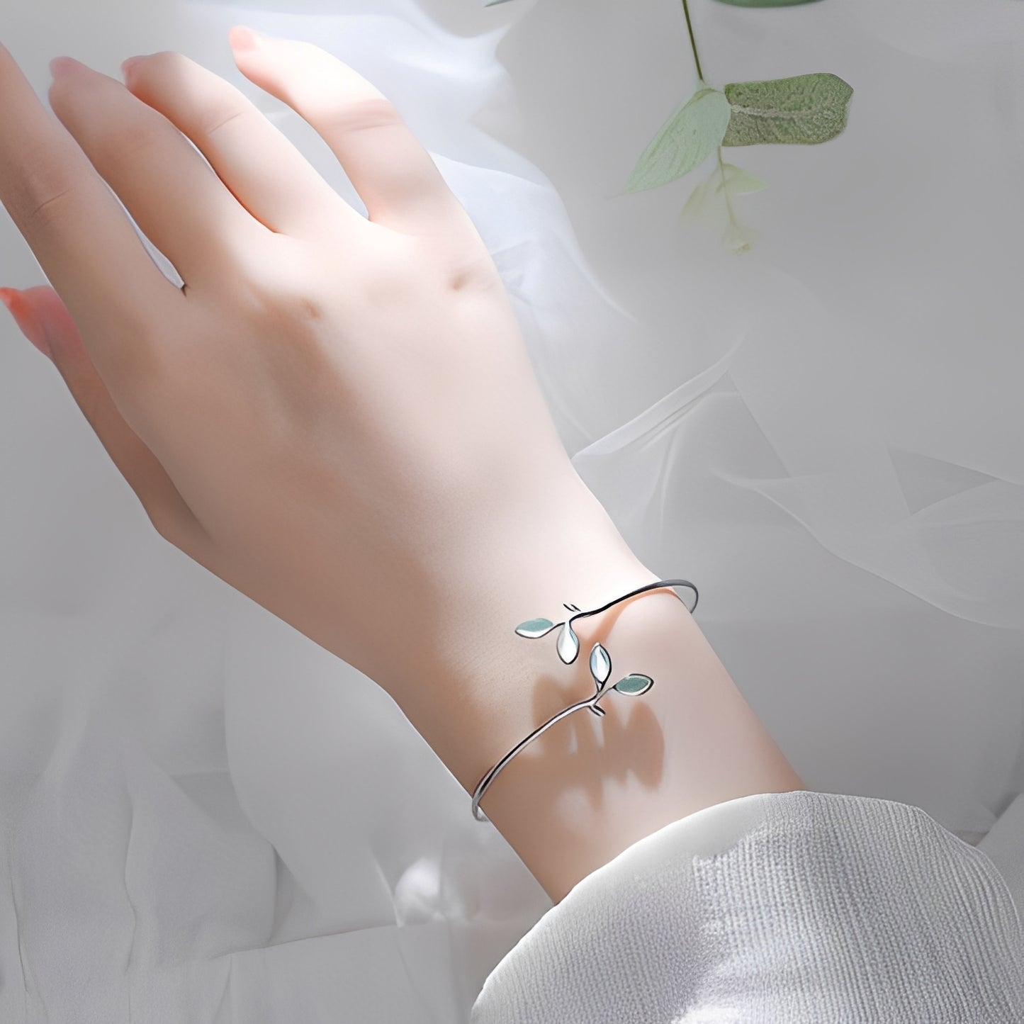 Flora – Bracelet Argent 925 Élégance Florale