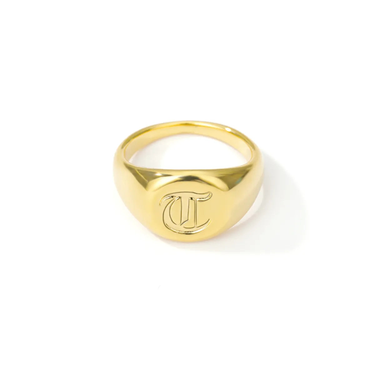 Elise – Bague Lettre en Police Anglaise Ancienne