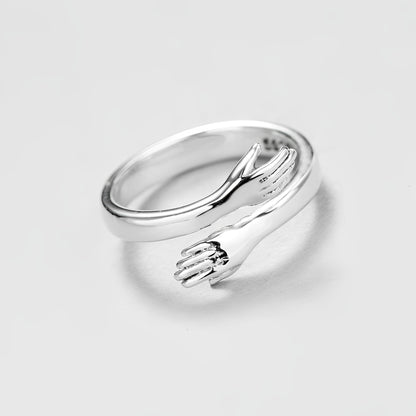 Amalya – Bague Câlin Ajustable en Argent