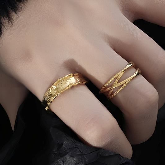 Sara – Bague Vintage en Or Forgé