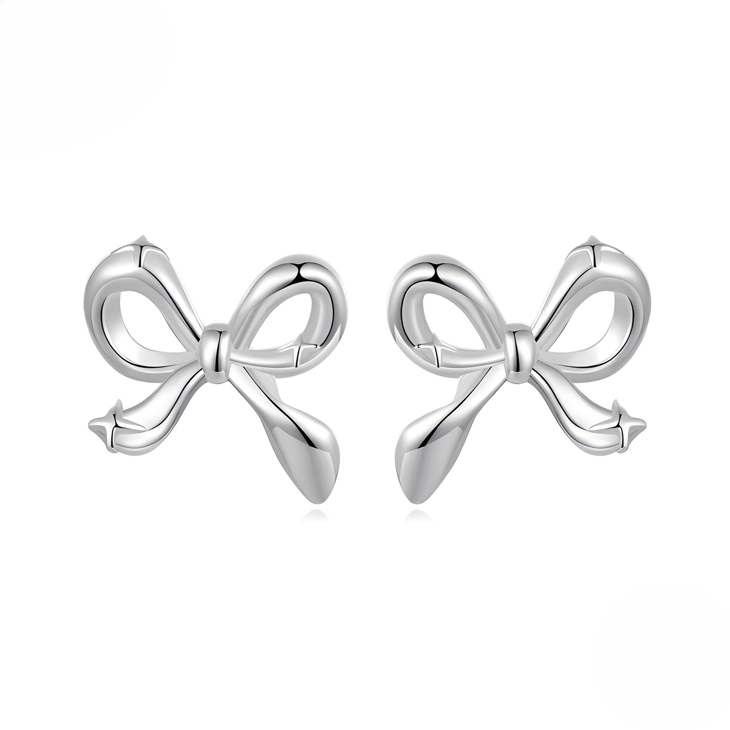 Lunea – Boucles d’Oreilles Clous Nœud Étoilé Mini