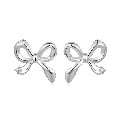 Lunea – Boucles d’Oreilles Clous Nœud Étoilé Mini