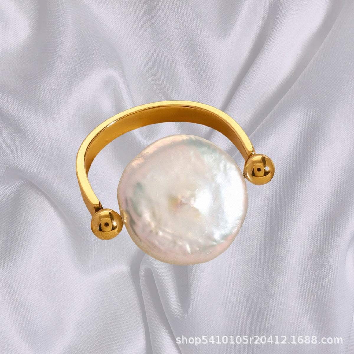 Sabby – Bague Réversible Perle Baroque
