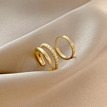 Raine – Ensemble de Bagues à Deux Pièces Style