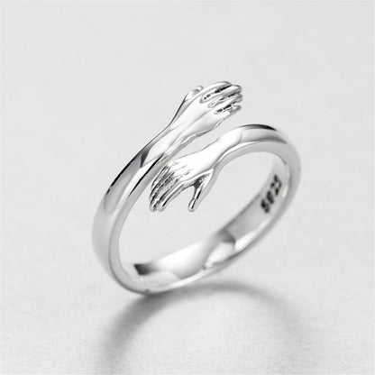 Ciara – Bague Enlacée Ajustable en Argent