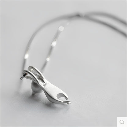 Mina – Collier Chaton Joueur en Argent 925