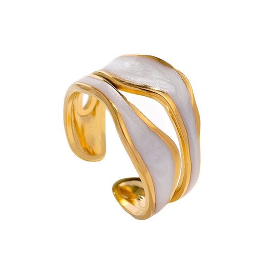 Esther – Bague Ancienne en Or Blanc
