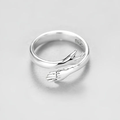 Amalya – Bague Câlin Ajustable en Argent
