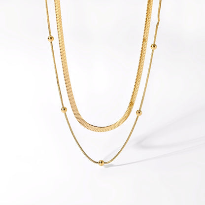 Jane – Collier Double Rang Tranquillité