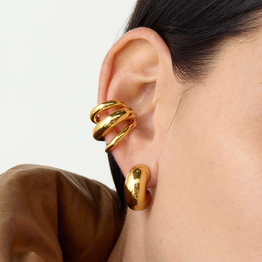 Gigi – Ear Cuff Large 3 Couches Doré