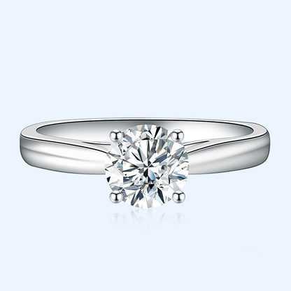 Ashley – Bague de Mariage Élégante en Diamant Simulé