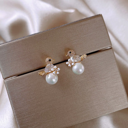 Rora – Boucles d’Oreilles de Luxe Zircon & Perles