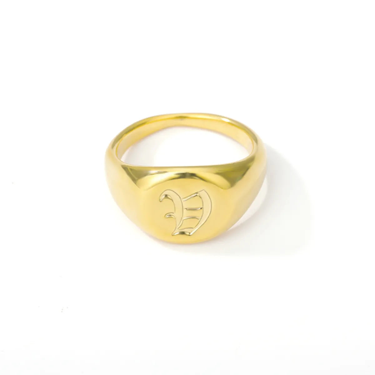 Elise – Bague Lettre en Police Anglaise Ancienne