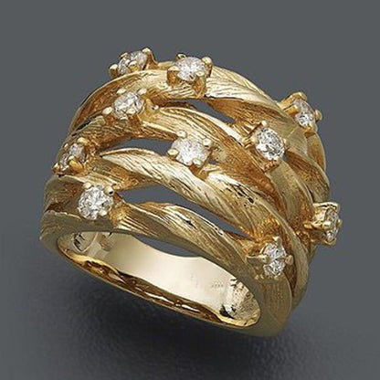 Maya – Bague Vintage Dorée Élégante