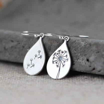 Diane – Boucles d’Oreilles Vintage Fleur Argent