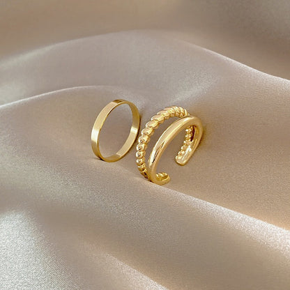 Raine – Ensemble de Bagues à Deux Pièces Style