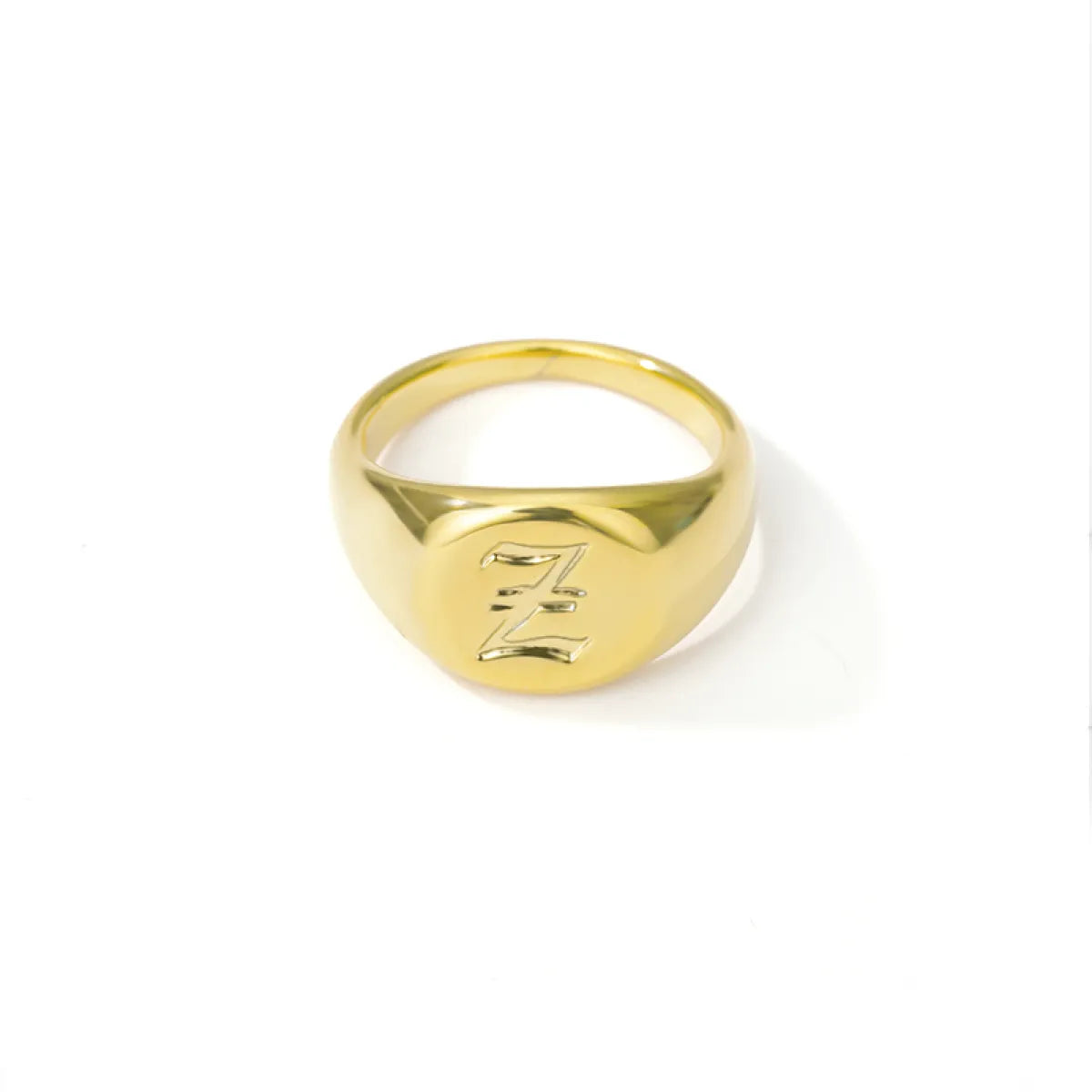 Elise – Bague Lettre en Police Anglaise Ancienne