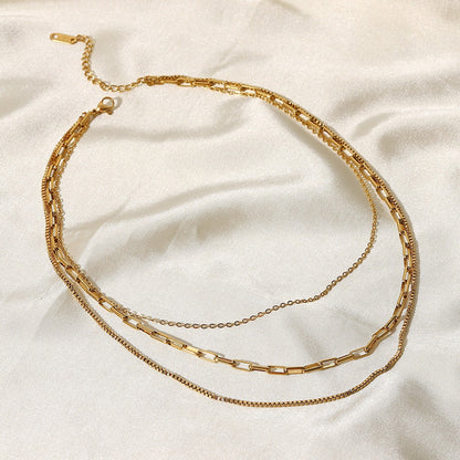 Zarah – Collier Doré à 3 Rangs
